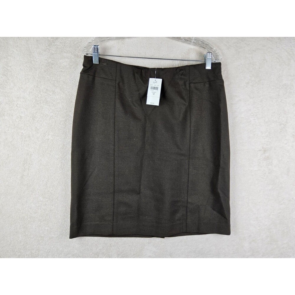 J Jill Women’s Ponte Pencil Pull On Skirt Brown Size M